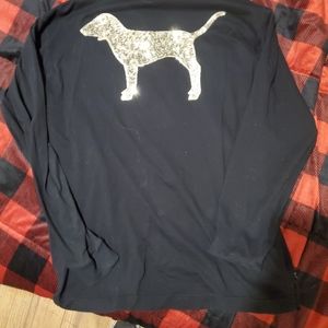 long sleeve pink tee